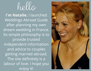 Welcome to Weddings Abroad Guide a website dedicated to those planning a destination wedding providing independent information & advice for those planning a wedding abroad.