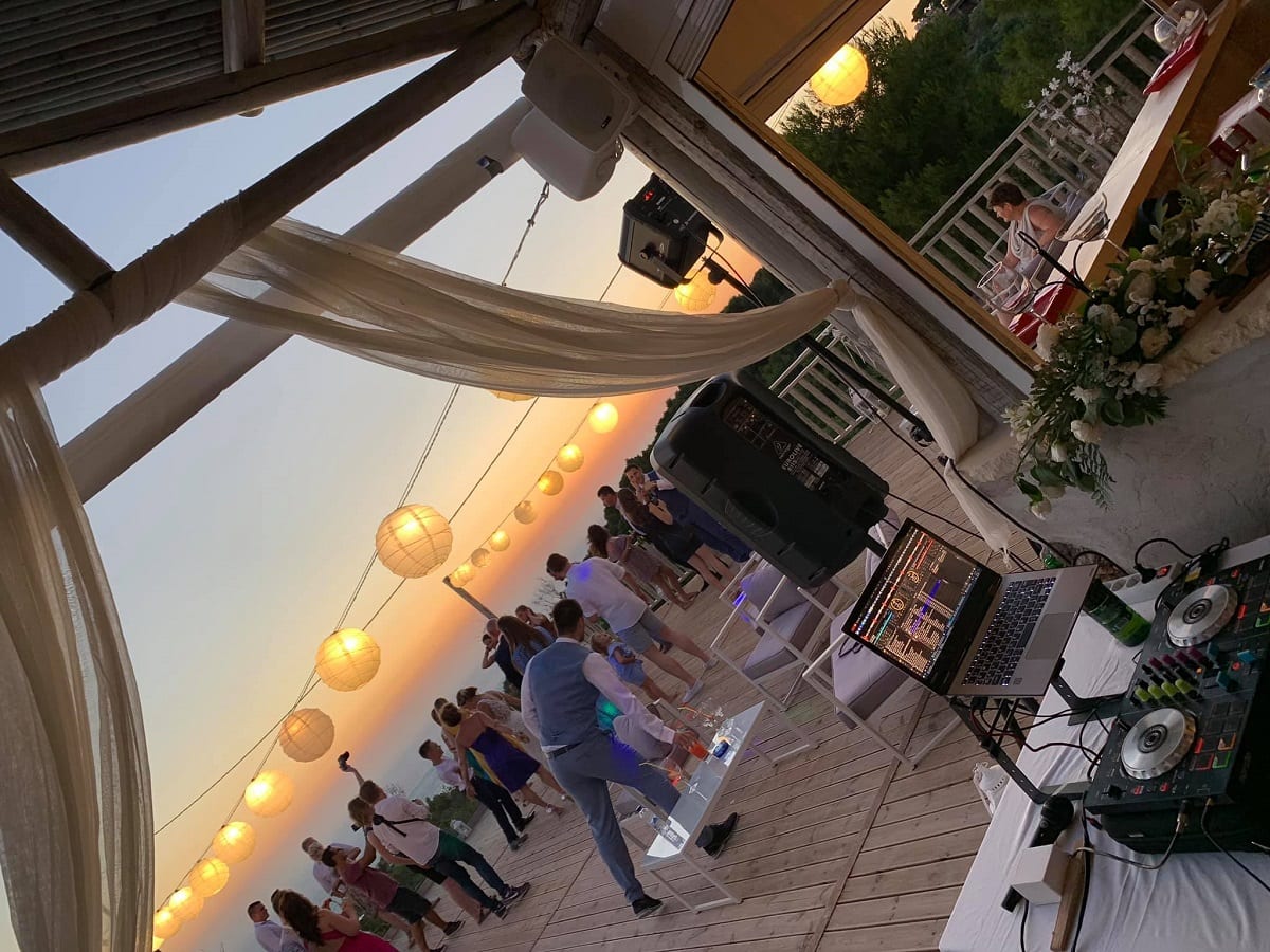 Wedding DJ in Zakynthos, Zante and Kefalonia Islands Greece.