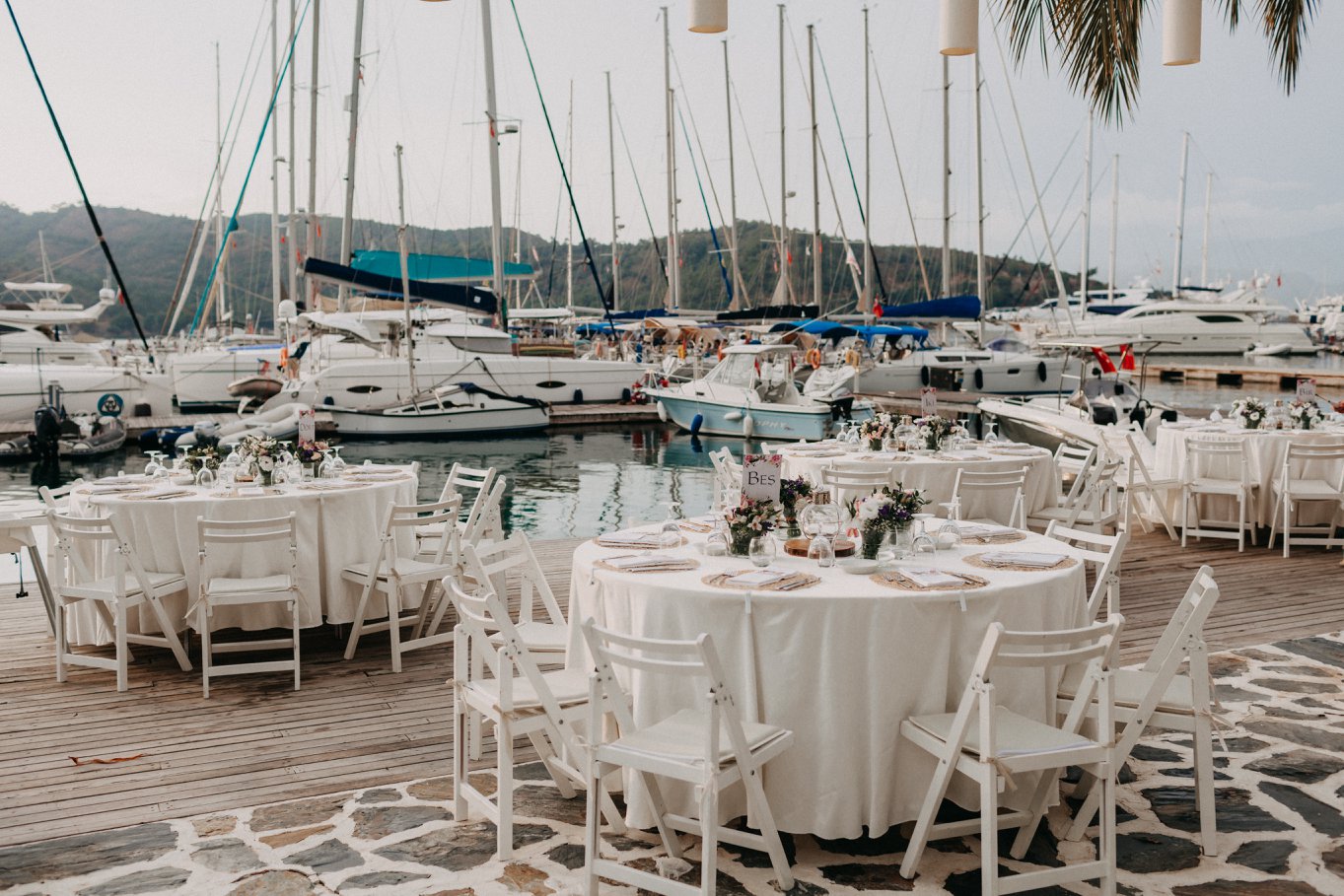 Ali & Paul's Reception Setup Yacht Classic Hotel Fethiye by My Wedding in Turkey Egg