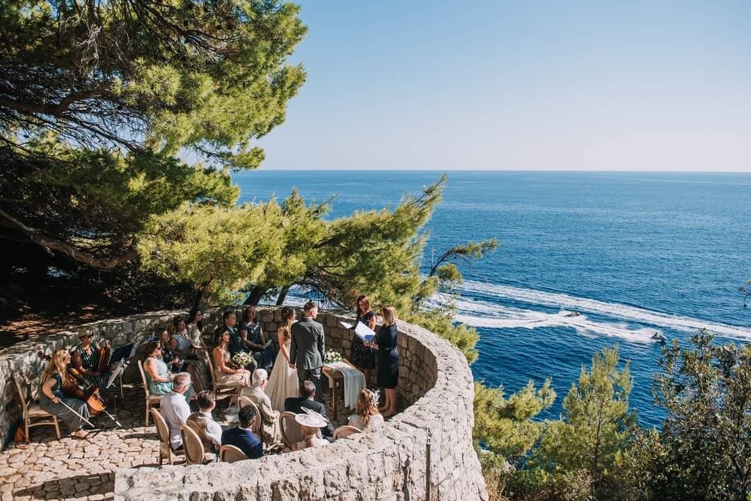 C & J's Dubrovnik Palace Hotel Viewpoint Ceremony Venue Dubrovnik Real Wedding Budget Breakdown | Planned by Dubrovnik Design | Fabijan Weddings Photography