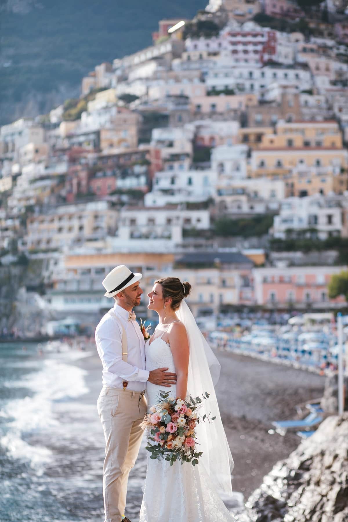 C & J's Wedding Abroad in Positano, Real Wedding Budget Breakdown Symbolic Ceremony & Reception at Hotel Marincanto | Happy Brides Wedding Planer | The Bros Photography