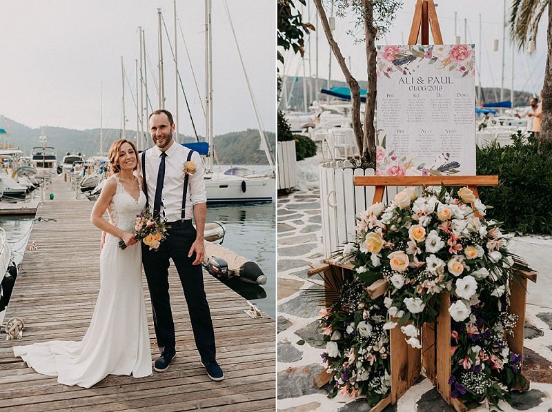 Fethiye Beach Wedding Turkey by EGG Organisation photography by numbeos.com -Ali & Paul's Real Wedding Story Weddings Abroad Guide