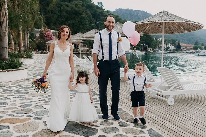 Fethiye Beach Wedding Turkey by EGG Organisation photography by numbeos.com -Ali & Paul's Real Wedding Story Weddings Abroad Guide