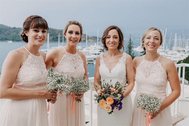 Fethiye Beach Wedding Turkey by EGG Organisation photography by numbeos.com -Ali & Paul's Real Wedding Story Weddings Abroad Guide