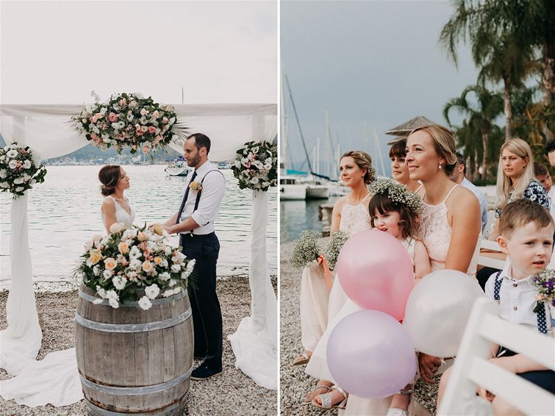 Fethiye Beach Wedding Turkey by EGG Organisation photography by numbeos.com -Ali & Paul's Real Wedding Story Weddings Abroad Guide