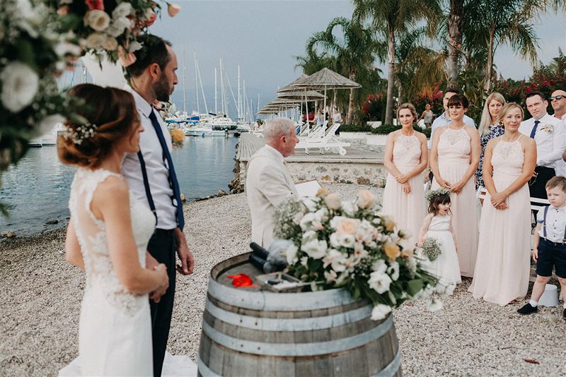 Fethiye Beach Wedding Turkey by EGG Organisation photography by numbeos.com -Ali & Paul's Real Wedding Story Weddings Abroad Guide
