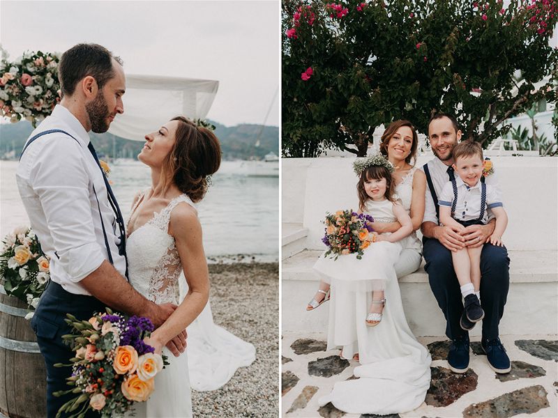 Fethiye Beach Wedding Turkey by EGG Organisation photography by numbeos.com -Ali & Paul's Real Wedding Story Weddings Abroad Guide