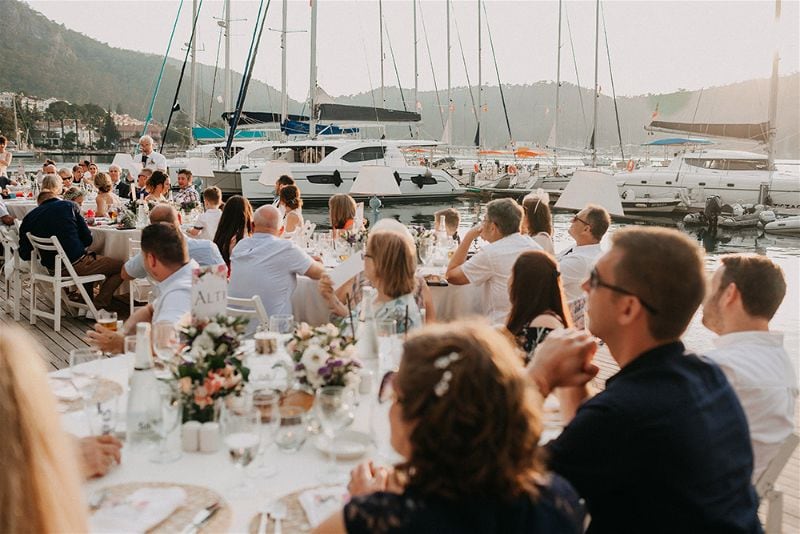Fethiye Beach Wedding Turkey by EGG Organisation photography by numbeos.com -Ali & Paul's Real Wedding Story Weddings Abroad Guide