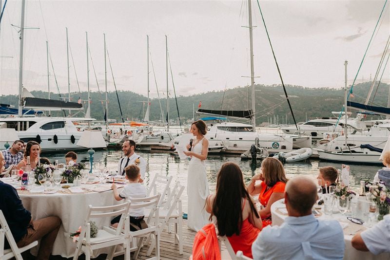 Fethiye Beach Wedding Turkey by EGG Organisation photography by numbeos.com -Ali & Paul's Real Wedding Story Weddings Abroad Guide