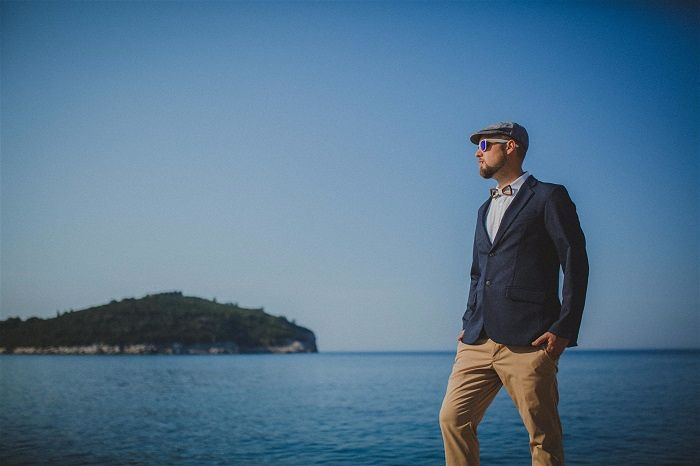 Grooms attire for a beach wedding & hot weather Expert Advice from photographer Matija Kljunak